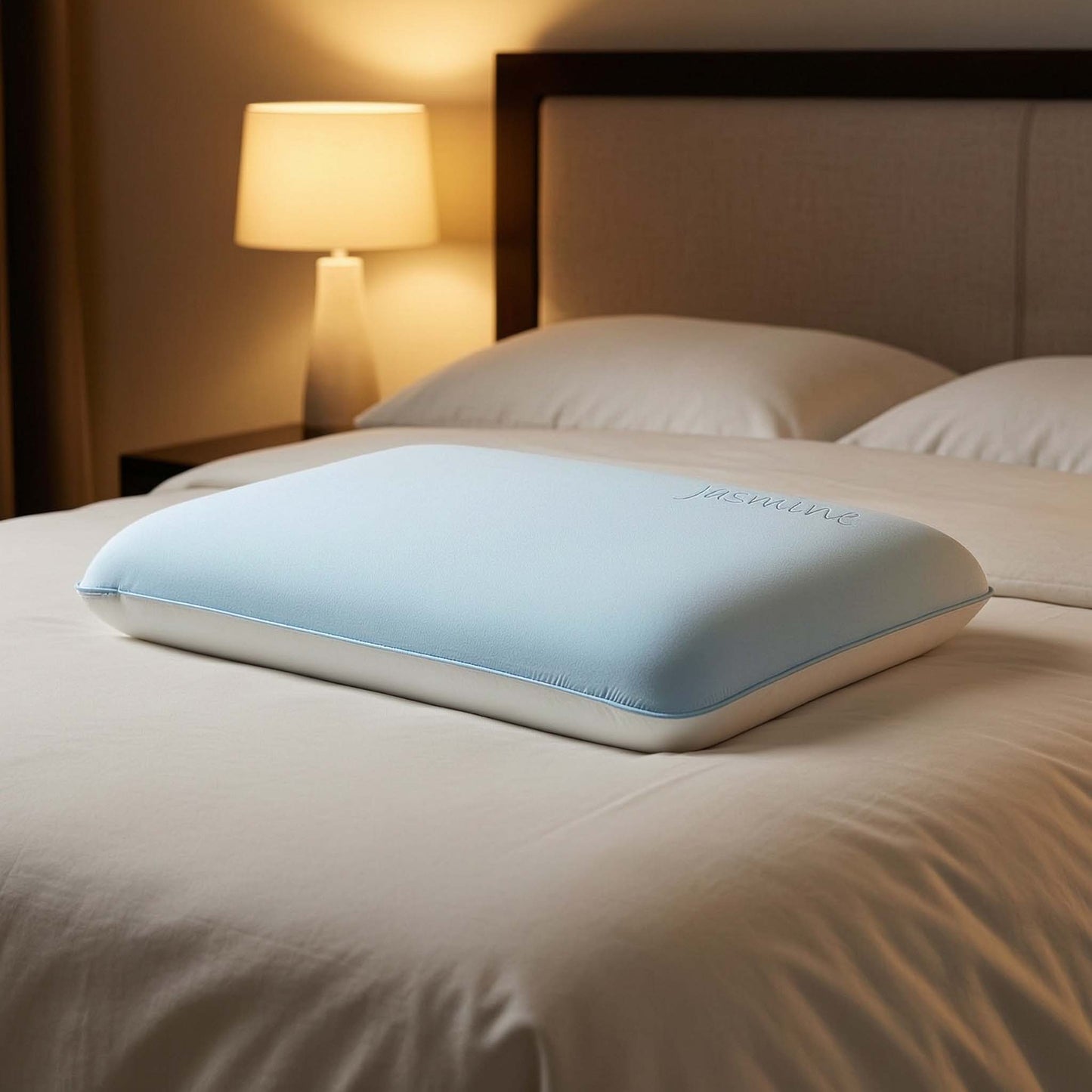Jasmine Infused Memory Foam Pillow – Soft Support Sleeping Pillow