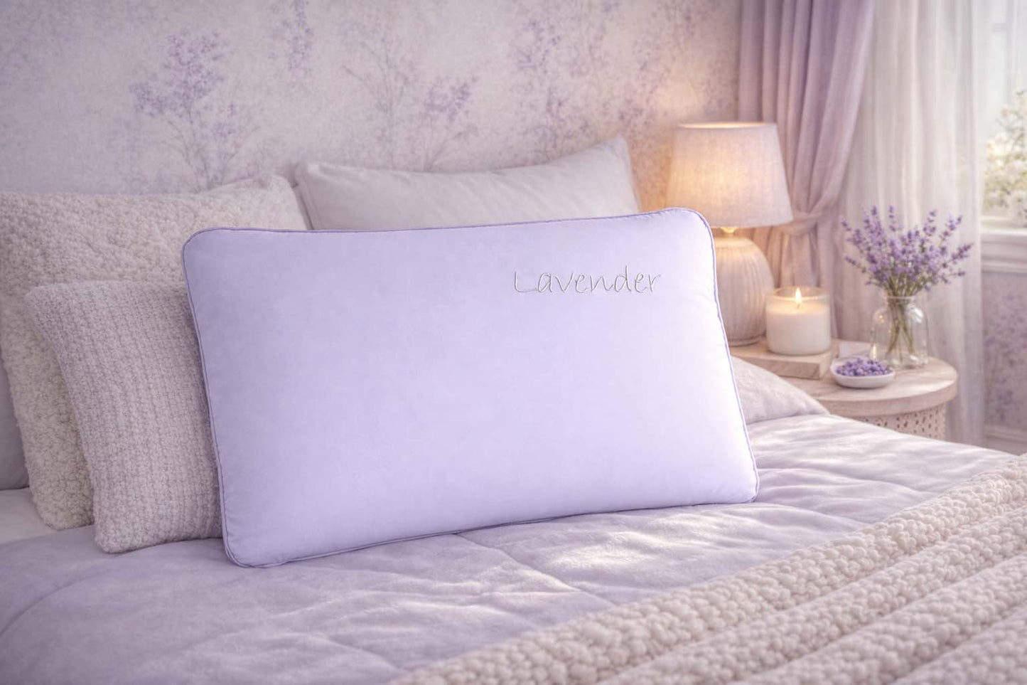 Lavender Scent Infused Memory Foam Pillow