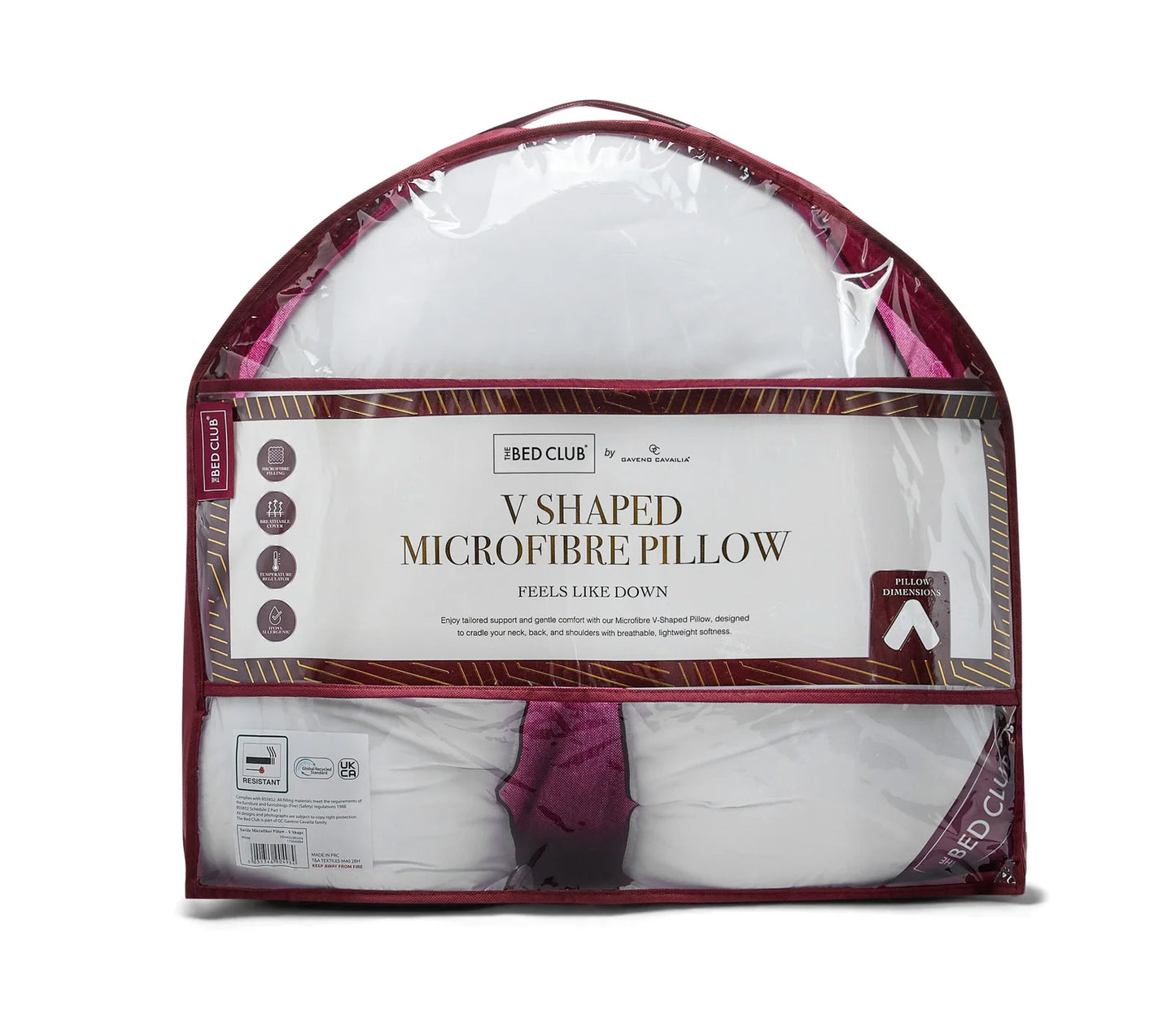 Savile Microfibre V-Shape Pillow