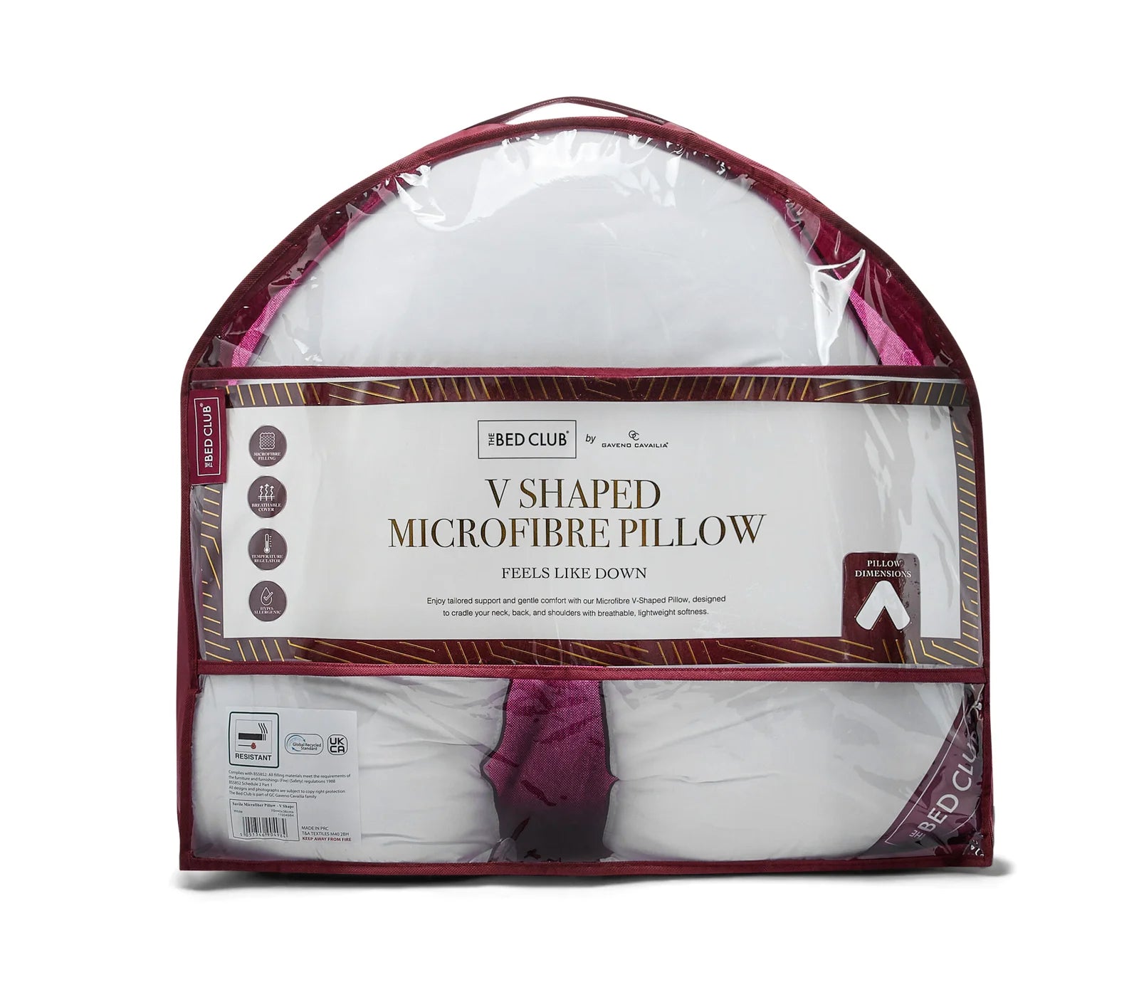 Savile Microfibre V-Shape Pillow