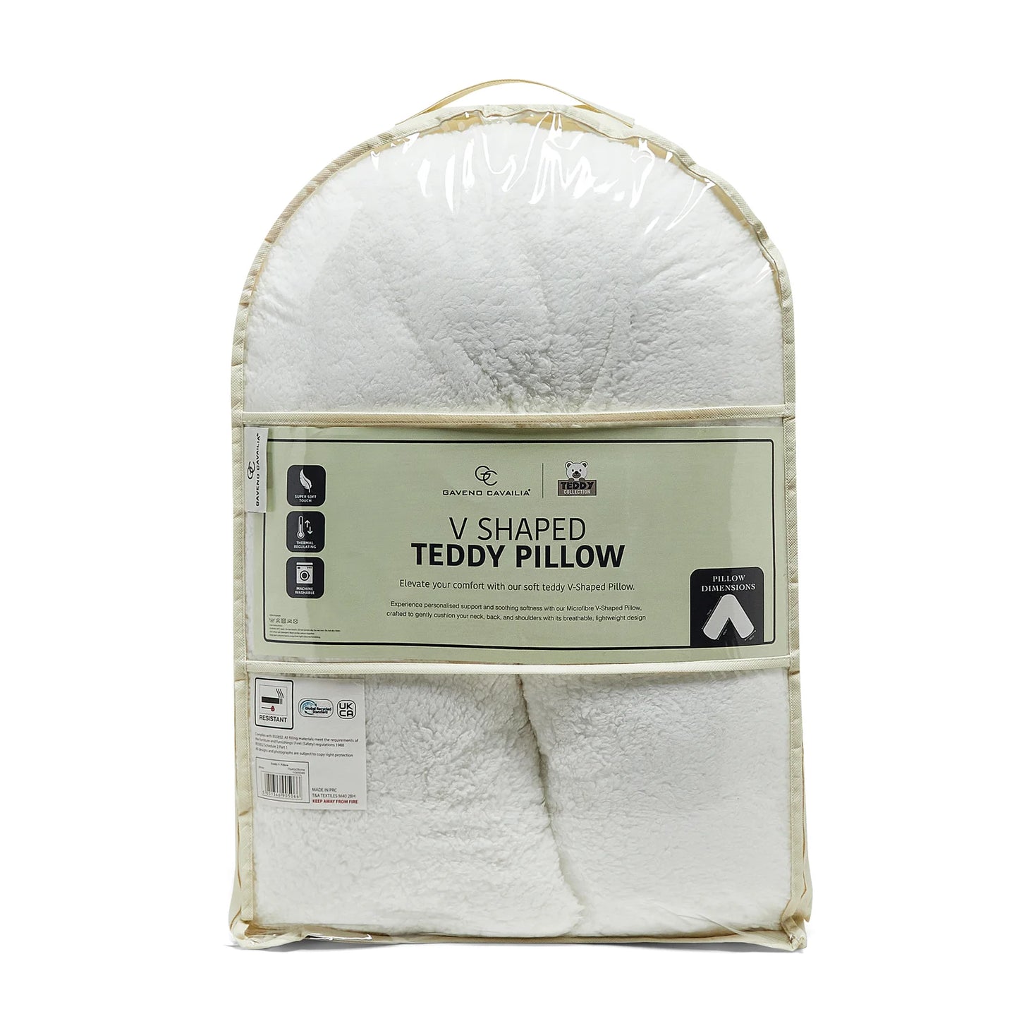 Teddy V-Shape Pillow | Pillow Pal