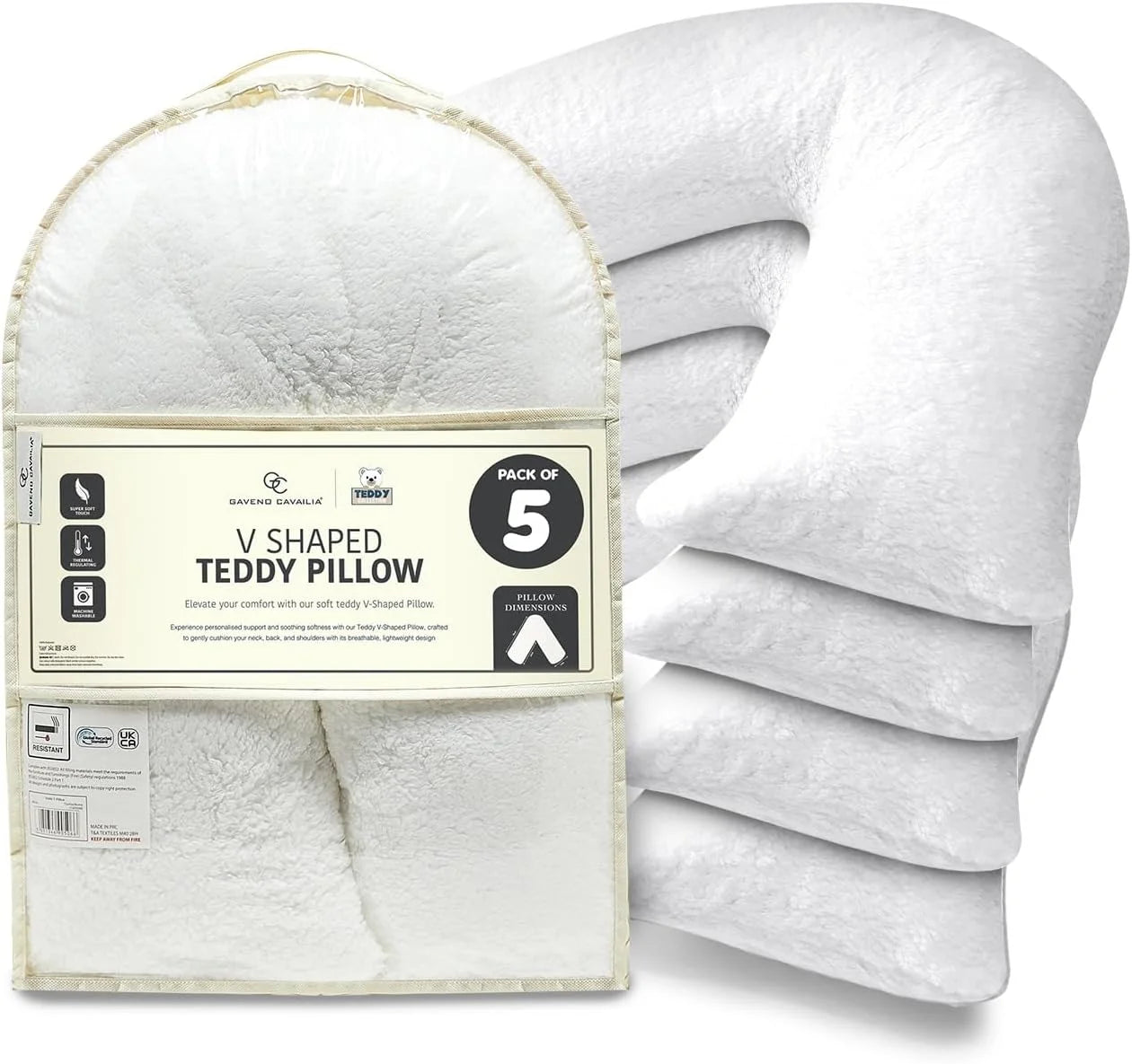 Teddy V-Shape Pillow | Pillow Pal