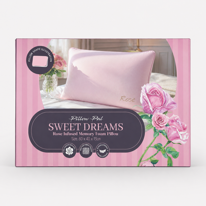Rose Scented Memory Foam Pillow