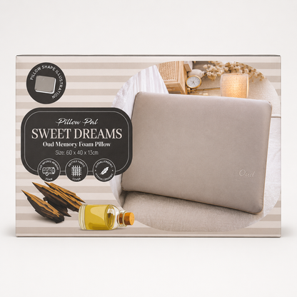 Luxury Oud Fragrance Memory Foam Pillow