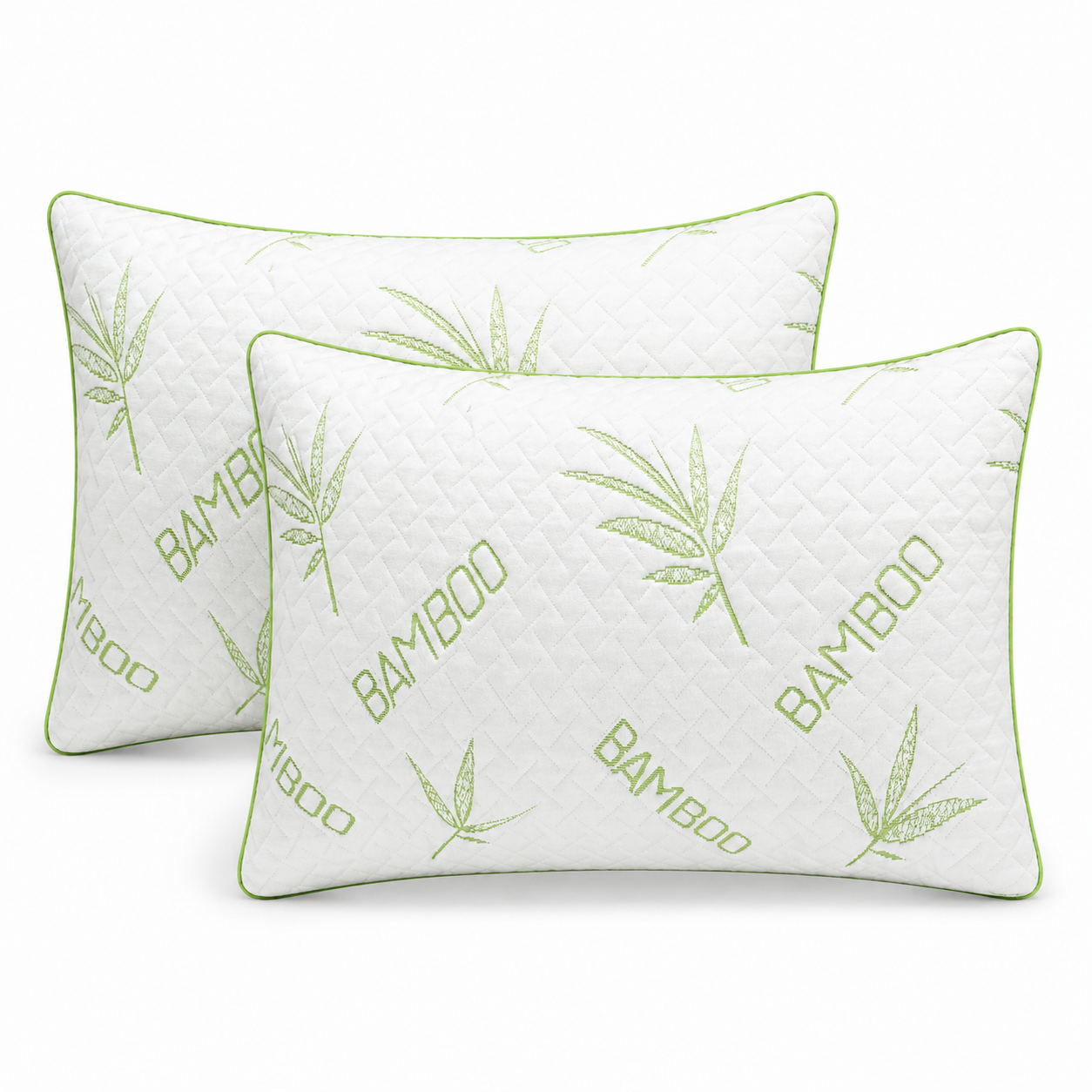 Luxury 2Pk Bamboo Memory Foam Pillow