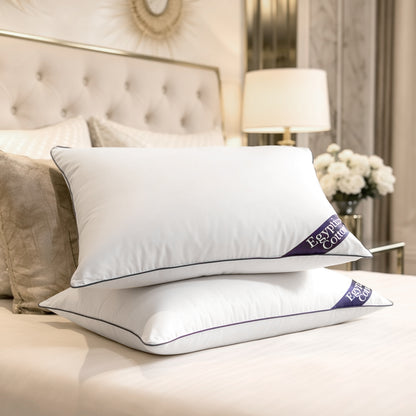 Luxury Soft Pack of 2 Egyptian Cotton Pillow Pair - Navy