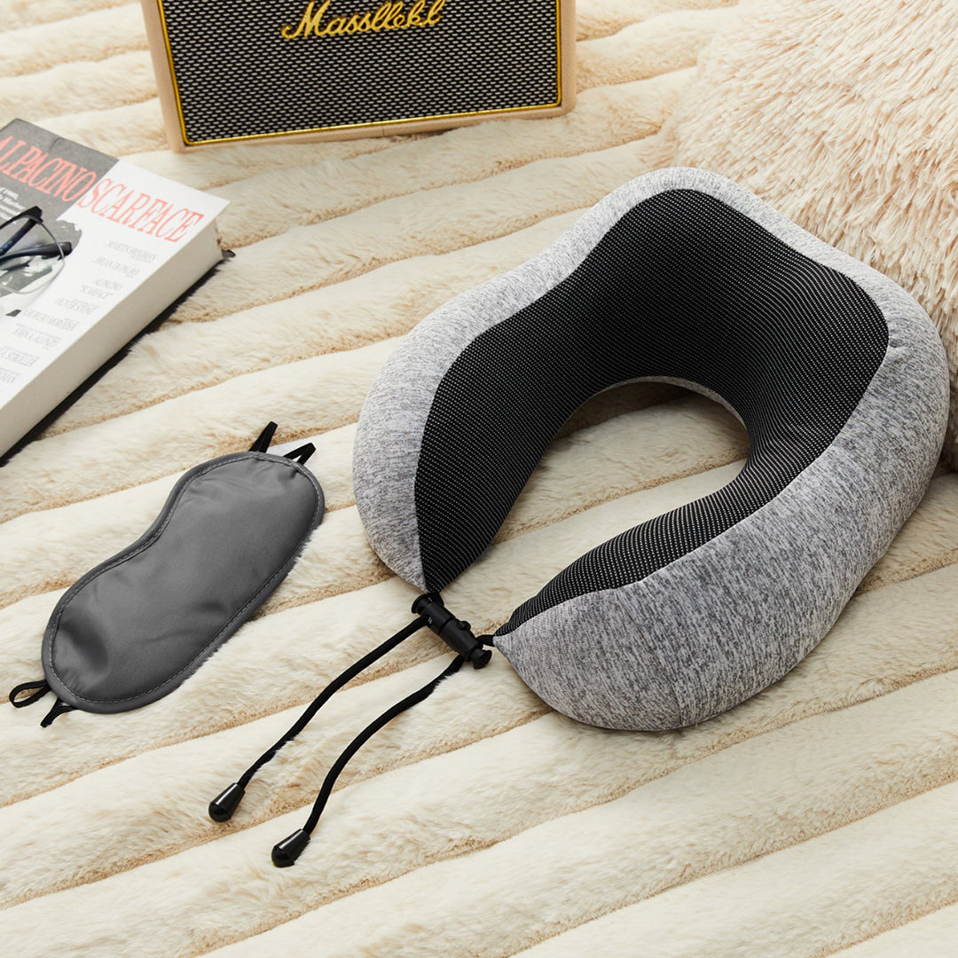 Black Ergo Rest Neck Pillow