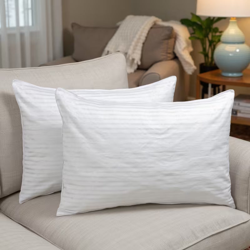 Hotel Quality Stripe Pillows – Soft & Comfortable Bed Pillows