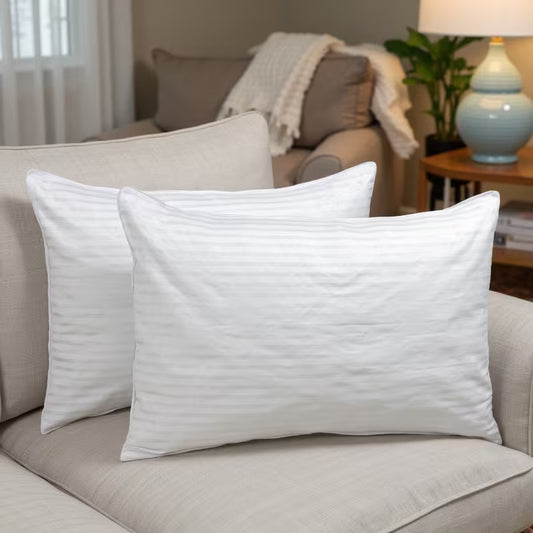 Hotel Quality Stripe Pillows – Soft & Comfortable Bed Pillows